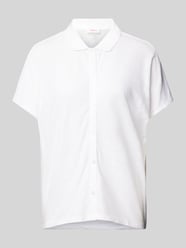 Loose Fit Poloshirt mit durchgehender Knopfleiste von s.Oliver RED LABEL Weiß - 19