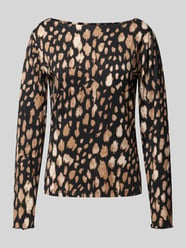 Regular Fit Longsleeve mit Animal-Print Modell 'Ru44mi' von ZABAIONE - 16