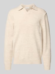 Bluzka o kroju regular fit z długim rękawem i kołnierzykiem polo model ‘Karl’ od Casual Friday - 20