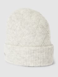 Beanie mit Strukturmuster von Seeberger Grau - 36