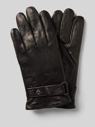 Lederhandschuhe mit Riegel von EEM Schwarz - 39