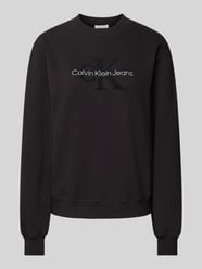 Sweatshirt met labeldetail, model 'CHENILLE' van Calvin Klein Jeans - 10