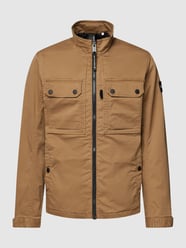 Jacke mit Stehkragen Modell 'Fieldjacket' von Tom Tailor Braun - 40