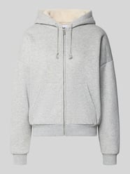 Relaxed Fit Sweatjacke aus Baumwoll-Mix mit Teddyfutter von REVIEW - 27