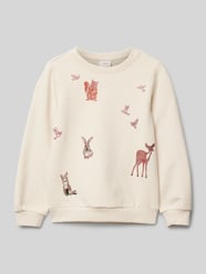 Weiches Sweatshirt mit Rundhalsausschnitt von s.Oliver RED LABEL Beige - 8