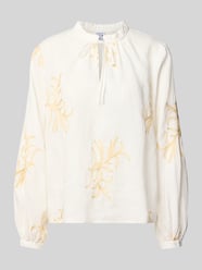 Blouse met serafinokraag en vetersluiting van Emily Van den Bergh - 32