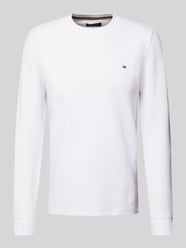 Longsleeve mit Label-Stitching von Christian Berg Men Weiß - 5