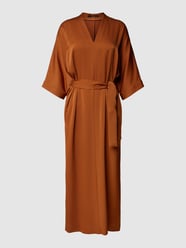 Maxikleid mit Taillengürtel von Windsor Braun - 2