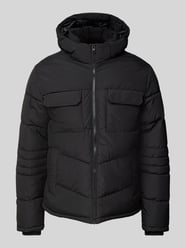 Steppjacke mit Brusttaschen von Jack & Jones Schwarz - 6