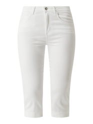 Jeansy capri z dodatkiem streczu model ‘Shakira’ od Brax Biały - 13