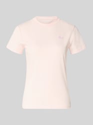 Slim Fit T-Shirt aus Baumwoll-Mix von Lacoste Sport Orange - 12
