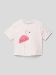 T-Shirt mit Motiv-Print Modell 'fiji' von Mango Weiß - 6