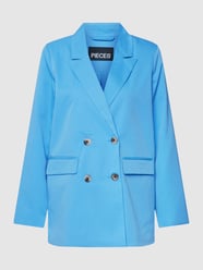 Blazer mit Reverskragen von Pieces Blau - 6