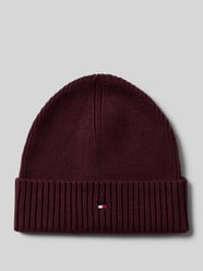 Muts van een mix van katoen en kasjmier van Tommy Hilfiger Bordeaux - 17