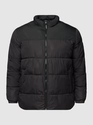 Kurtka pikowana PLUS SIZE ze stójką model ‘CHILI PUFFER COLLAR’ od Jack & Jones Plus Czarny - 47