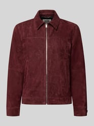 Lederjacke aus Ziegenvelours Modell 'RIKKA_2' von DRYKORN Bordeaux - 20