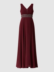 Abendkleid aus Chiffon mit Strasssteinen  von Jake*s Cocktail Rot - 4