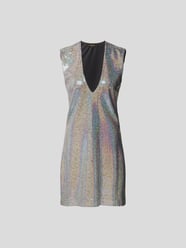 Minikleid in Glitzer-Optik von Dodo bar Or Silber - 9