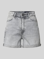 Szorty jeansowe z wysokim stanem z brzegiem model 'MONI' od NOISY MAY® - 3