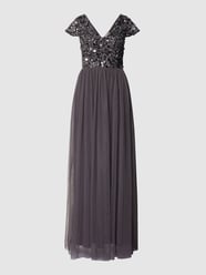 Abendkleid mit Pailletten von LACE & BEADS - 21