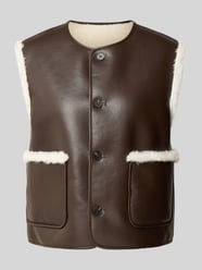 Weste mit Fellbesatz Modell 'Washearly' von OPUS Beige - 41