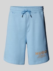 Sweatshorts mit Label-Print Modell 'Nomario' von Hugo Blue - 10