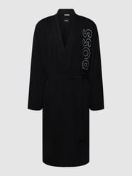 Morgenmantel mit Label-Print Modell 'Identity Kimono' von BOSS Schwarz - 31