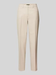 Regular Fit Stoffhose mit Strukturmuster von More & More Beige - 9