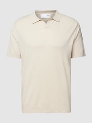 Poloshirt in effen design, model 'LAKE' van Selected Homme Beige - 15