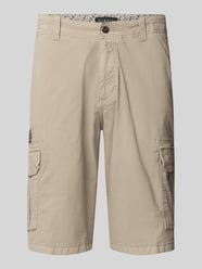 Regular fit cargobermuda met steekzakken van bugatti Beige - 29