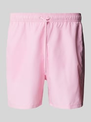 Regular Fit Badeshorts mit Label Stitching von Tommy Hilfiger Pink - 12
