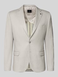 Slim Fit 2-Knopf-Sakko mit Pattentaschen Modell 'Nick' von Zuitable Beige - 30