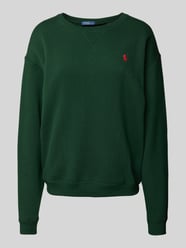 Oversized Sweatshirt mit Label-Stitching von Polo Ralph Lauren Grün - 3