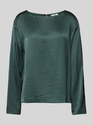 Blusenshirt mit Rundhalsausschnitt Modell 'Celita' von mbyM Blau - 3