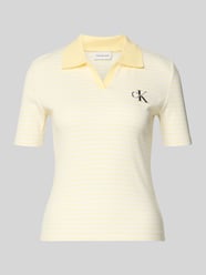Koszulka polo o kroju slim fit z naszywanym logo od Calvin Klein Jeans - 6
