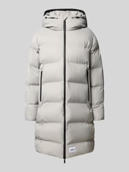 Gewatteerde lange jas met labelpatch, model 'Caius' van khujo - 44