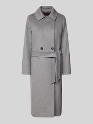 lange wollen jas met strikceintuur model 'BCOLLAG' van Max Mara Studio - 34