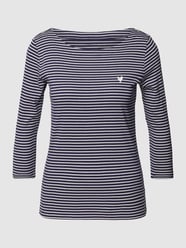 Shirt met lange mouwen met streepmotief van Tom Tailor Blauw - 26