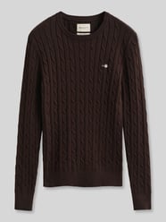Regular Fit Pullover aus Baumwoll-Mix mit Logo-Stitching von GANT - 32