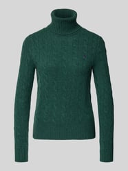 Sweter z golfem o kroju slim fit z wyhaftowanym logo od Polo Ralph Lauren - 27
