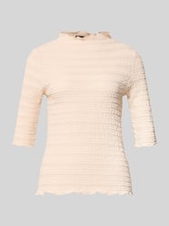 Regular Fit T-Shirt mit Strukturmuster Modell 'LT JULI' von Betty Barclay Beige - 35