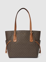 Torba shopper z aplikacją z logo model ‘VOYAGER’ od MICHAEL Michael Kors Brązowy - 28
