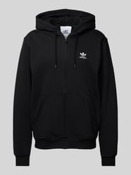 Sweatjacke mit Label-Stitching von adidas Originals Schwarz - 29