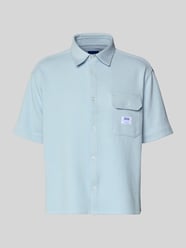 Oversized koszula casual z mieszanka bawełny model 'EBAFFINO' od HUGO Blue - 4