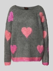 Relaxed fit gebreide pullover van een mix van wol en alpaca van miss goodlife - 30