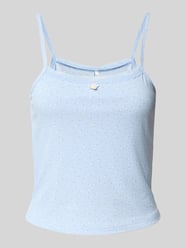 Top na ramiączkach o kroju regular fit z prążkowaniem model ‘LEMONE’ od ONLY - 34