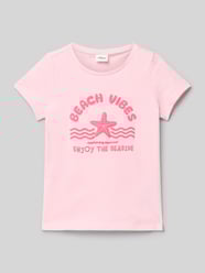 Regular Fit T-Shirt aus reiner Baumwolle von s.Oliver RED LABEL Pink - 28