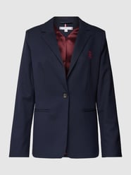 Blazer mit Knopfverschluss und Label-Stitching von Tommy Hilfiger Blau - 41