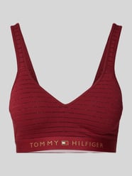 Bralette mit Logo-Stitching von TOMMY HILFIGER Rot - 7