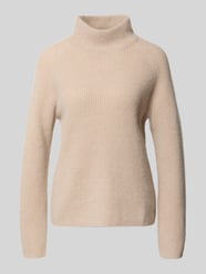 Gebreide pullover van kasjmier met opstaande kraag van Fynch-Hatton Beige - 31